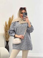 مانتو جلو بسته منگوله دار کد 4553 - تصویر 8