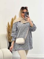 مانتو جلو بسته منگوله دار کد 4553 - تصویر 3