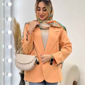 مانتو مازراتی دو دکمه بغل چاک کد 4566