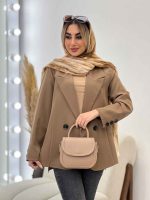 مانتو مازراتی دو دکمه بغل چاک کد 4566 - تصویر 3