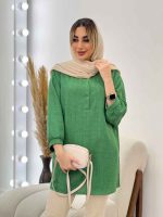 مانتو جلو بسته یقه دیپلمات کد 4587 - تصویر 5