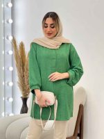 مانتو جلو بسته یقه دیپلمات کد 4587 - تصویر 17