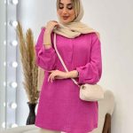 مانتو جلو بسته یقه دیپلمات کد 4587