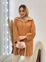 مانتو جلو بسته یقه دیپلمات کد 4587 - تصویر 3