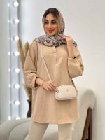 مانتو جلو بسته یقه دیپلمات کد 4587 - تصویر 15