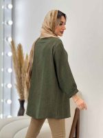 مانتو جلو بسته یقه دیپلمات کد 4587 - تصویر 13