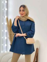 مانتو جلو بسته یقه دیپلمات کد 4587 - تصویر 9