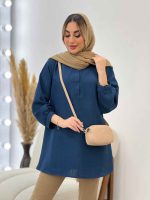 مانتو جلو بسته یقه دیپلمات کد 4587 - تصویر 20