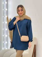 مانتو جلو بسته یقه دیپلمات کد 4587 - تصویر 6