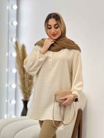 مانتو جلو بسته یقه دیپلمات کد 4587 - تصویر 14