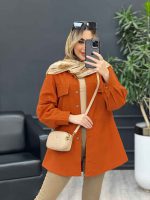 مانتو جیب نما بغل زیپ کد 4584 - تصویر 23
