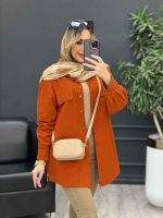 مانتو جیب نما بغل زیپ کد 4584 - تصویر 16