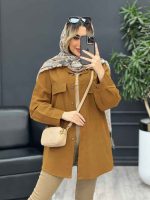 مانتو جیب نما بغل زیپ کد 4584 - تصویر 15