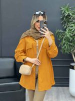 مانتو جیب نما بغل زیپ کد 4584 - تصویر 4