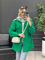 مانتو جیب نما بغل زیپ کد 4584 - تصویر 9