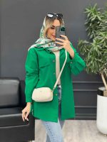 مانتو جیب نما بغل زیپ کد 4584 - تصویر 19
