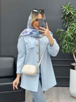 مانتو جیب نما بغل زیپ کد 4584 - تصویر 18