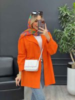 مانتو لینن رنگی تک جیب کد 4585 - تصویر 20