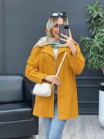 مانتو لینن رنگی تک جیب کد 4585 - تصویر 6