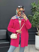 مانتو لینن رنگی تک جیب کد 4585 - تصویر 16