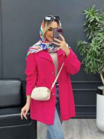 مانتو لینن رنگی تک جیب کد 4585 - تصویر 19