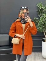 مانتو لینن رنگی تک جیب کد 4585 - تصویر 5