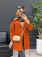 مانتو لینن رنگی تک جیب کد 4585 - تصویر 14