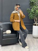 مانتو لینن رنگی تک جیب کد 4585 - تصویر 18