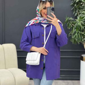 مانتو لینن چهار جیب برش دار کد 4597
