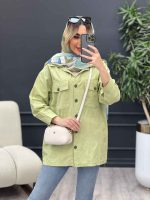 مانتو لینن چهار جیب برش دار کد 4597 - تصویر 19