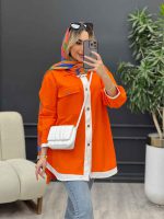 مانتو لینن ترکیبی کد 4586 - تصویر 14