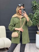 مانتو لینن چهار جیب برش دار کد 4597 - تصویر 20