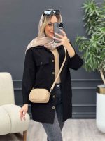 مانتو لینن چهار جیب برش دار کد 4597 - تصویر 17