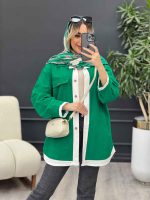 مانتو لینن ترکیبی کد 4586 - تصویر 2