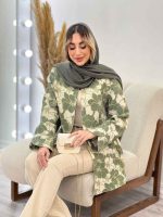 مانتو لمه دار طرح گل کد 4612 - تصویر 4