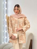 مانتو لمه دار طرح گل کد 4612 - تصویر 2