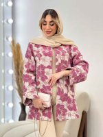 مانتو لمه دار طرح گل کد 4612 - تصویر 10