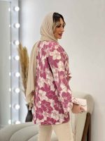 مانتو لمه دار طرح گل کد 4612 - تصویر 5