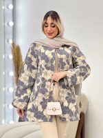 مانتو لمه دار طرح گل کد 4612 - تصویر 14