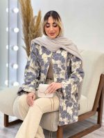مانتو لمه دار طرح گل کد 4612 - تصویر 9