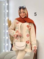 مانتو کتی لینن خرجه کاری هندی کد 4613 - تصویر 18