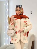مانتو کتی لینن خرجه کاری هندی کد 4613 - تصویر 2
