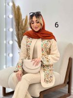 مانتو کتی لینن خرجه کاری هندی کد 4613 - تصویر 11