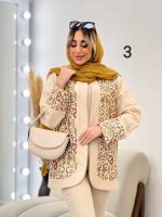 مانتو کتی لینن خرجه کاری هندی کد 4613 - تصویر 3