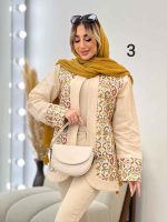 مانتو کتی لینن خرجه کاری هندی کد 4613 - تصویر 15