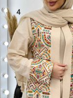مانتو کتی لینن خرجه کاری هندی کد 4613 - تصویر 22