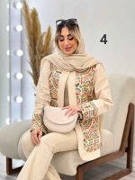 مانتو کتی لینن خرجه کاری هندی کد 4613 - تصویر 20