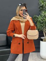 مانتو لینن چهاردکمه پشت پاگن کد 4596 - تصویر 11