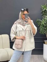 مانتو مازراتی جیب پیله کد 4499 - تصویر 7