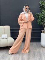 ست کت و شلوار یقه انگلیسی تک دکمه کد 4591 - تصویر 15